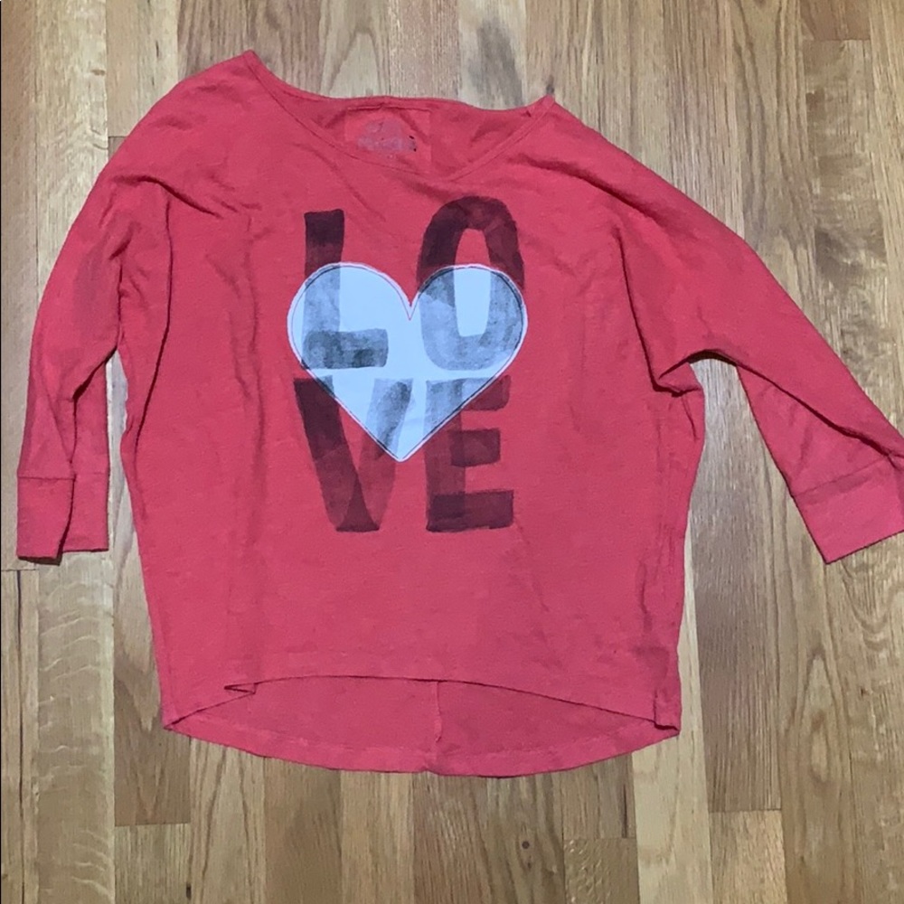 Mudd “love” mid length sleeve